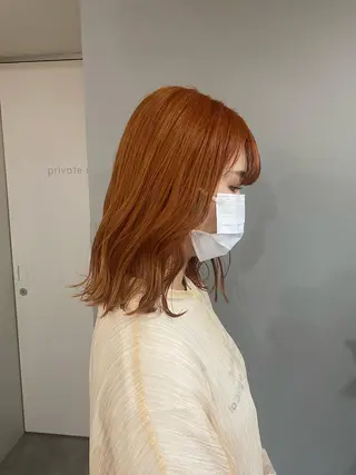 ミディアム カラー ヘアアレンジ ボブ /ニュアンス/ satomi🧸💖のヘアスタイル