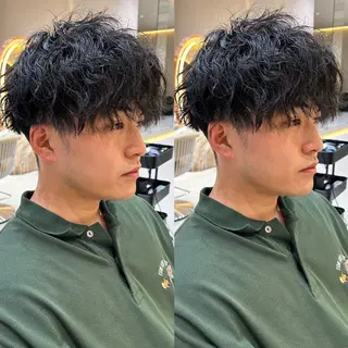 メンズ 大人メンズパーマ メンズ特化　萱原大幹のヘアスタイル