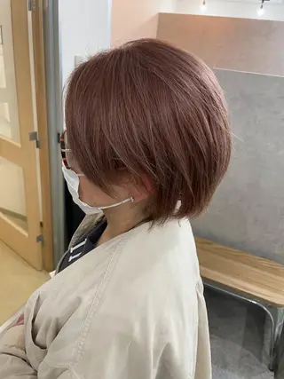 ショート カラー パーマ ヘアアレンジ メンズ キッズ ネイル マツエク・マツパ カラー特化サロン Eir心斎橋のヘアスタイル