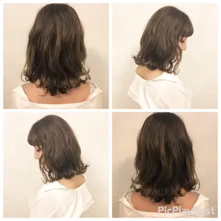ミディアム GLROW haruhiのヘアスタイル