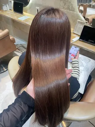 ロング Kanami/韓国風 /艶カラーのヘアスタイル