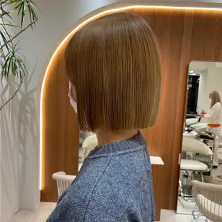 ミディアム カラー 渋谷/ボブ・ 透明感カラーしょうごのヘアスタイル