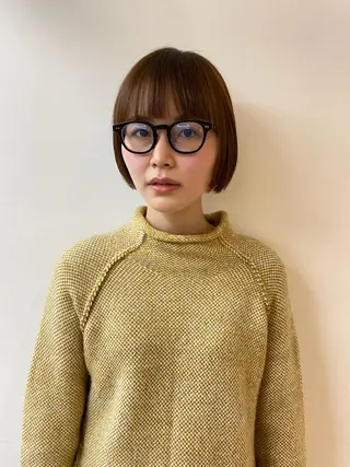 ショート カラー yiye 青山所属・無料カットモデル募集 🌱ひょうがのヘアスタイル