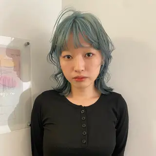 ミディアム カラー yew scent所属・shuri/yew/ カラーモデル/矢場町のヘアスタイル