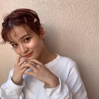 ショート カラー パーマ ヘアアレンジ メンズ ネイル マツエク・マツパ 新宿駅近♡友達とOK 🦋W -ワット -のヘアスタイル