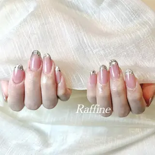 ネイル RAFFINE 月🦋🩵のネイルデザイン