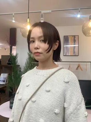 ショート カラー cupra所属・カワクボ ソラのヘアスタイル