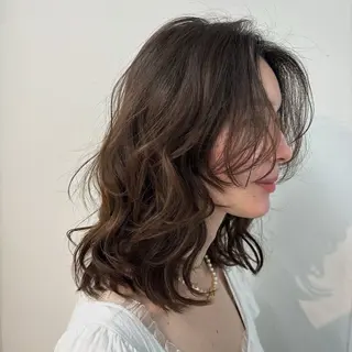 パーマ ボブ/ミディアム 親しみやすさ/さくらのヘアスタイル