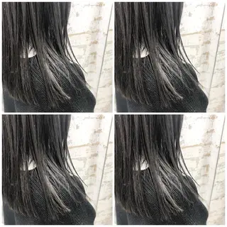 ロング カラー パーマ ヘアアレンジ レイヤー／顔周り 韓国ヘア森田和貴のヘアスタイル