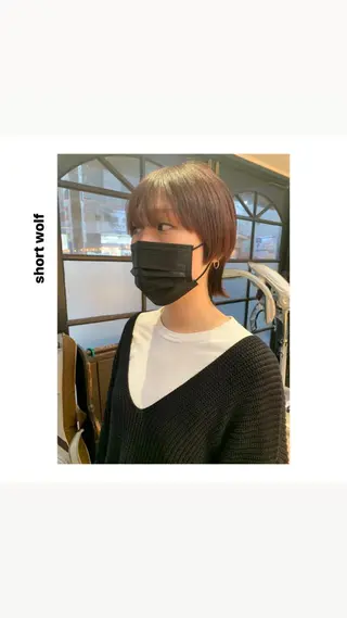 ショート カラー パーマ ヘアアレンジ メンズ キッズ ネイル マツエク・マツパ アイブロウ rewards成城学園前店所属・hiro【沿線で叶う 似合わせhair】のヘアスタイル