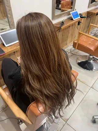 ロング カラー 🌈ダブルカラー🌈 💚みやのしんじ💚のヘアスタイル