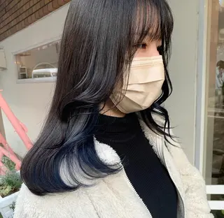 セミロング カラー 田中 優衣のヘアスタイル