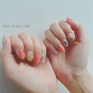 ネイル arm in arm ︎✿Yamamotoのマツエク・マツパデザイン
