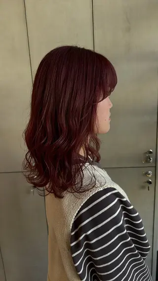 セミロング カラー ｱｵﾇﾏﾐﾕ☁️ /ボブ/ハイトーン/のヘアスタイル