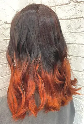 ロング カラー 🔥ブリーチカラー 槙川のヘアスタイル