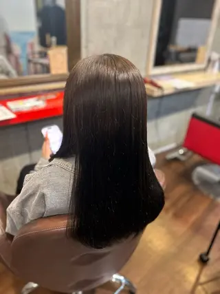 ロング カラー 小波津 笑花のヘアスタイル