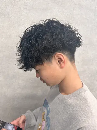 ショート パーマ メンズ 【メンズサロン】 BLUCK 横浜のヘアスタイル