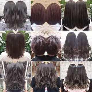 ショート ミディアム セミロング ロング カラー 髪質改善 艶髪🔵ﾌｾﾅｵﾔのヘアスタイル