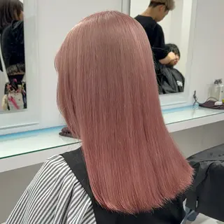 ロング カラー ヘアアレンジ ハイトーン艶カラー 🤍ゆうひのヘアスタイル