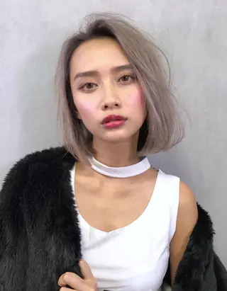 ミディアム 塩川 和弥のヘアスタイル