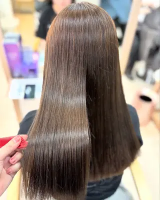 セミロング 💘Kurea💘 艶髪/韓国/暗髪のヘアスタイル