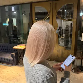 ショート カラー ⚜️ブリーチ× 透明感✨Hayatoのヘアスタイル