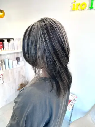 ミディアム カラー 加藤 佑二のヘアスタイル