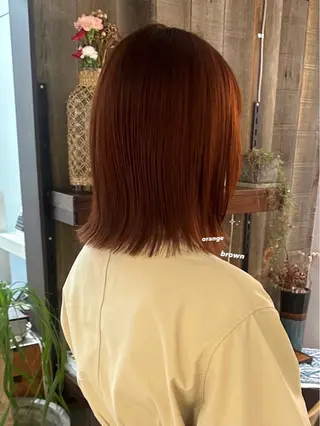 ミディアム カラー 暖色カラー/レイヤー 🌙 オノユリカのヘアスタイル