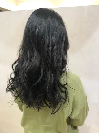 ロング カラー 波巻きスパイラル/ メンズパーマ/ゆうひのヘアスタイル