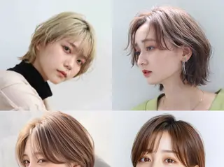 ショート 切りっぱなしボブ× 透明感カラー 原田のヘアスタイル