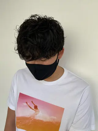 パーマ メンズ パーマ、髪質改善 菊地美月のヘアスタイル