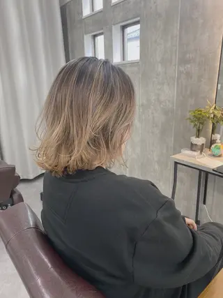 ミディアム カラー 1席のみの 美容室IKKIのヘアスタイル