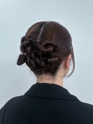 セミロング ヘアアレンジ Ameri所属・suzuha ⚜️🖤のヘアスタイル