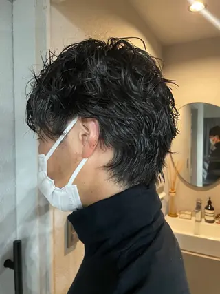 ショート パーマ メンズ 吉田一輝 外国人パーマのヘアスタイル