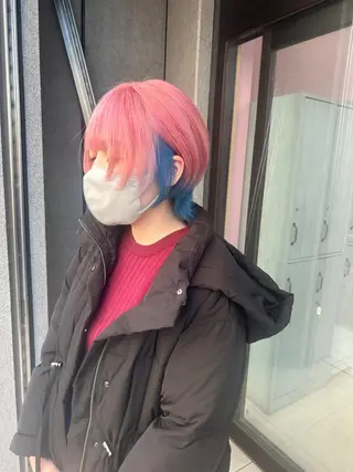 ミディアム ❄️💛エクステ ブリーチ❄️yukiのヘアスタイル