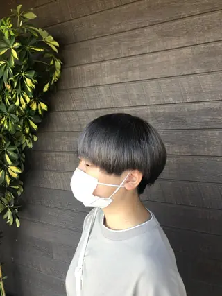 ショート 太白区白髪ぼかし/ ボブカット/千葉達人のヘアスタイル