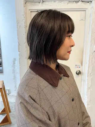 ショート カラー パーマ ✴︎UNU ✴︎モエカのヘアスタイル