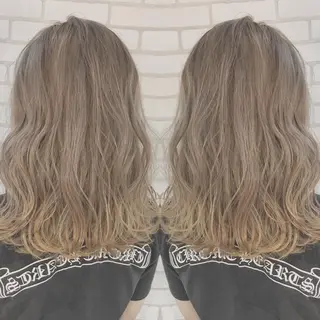 セミロング カラー 佐藤 高徳のヘアスタイル