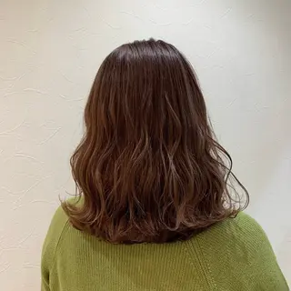 セミロング カラー 小川 航太のヘアスタイル