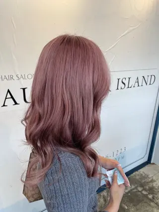 セミロング カラー 高橋 恵のヘアスタイル