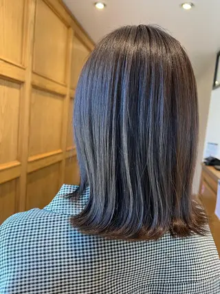 ミディアム カラー AUBE HAIR toll 川越店 【オーブ ヘアー トル】所属・髪質改善⭐️透明感 カラーノグチショウタのヘアスタイル