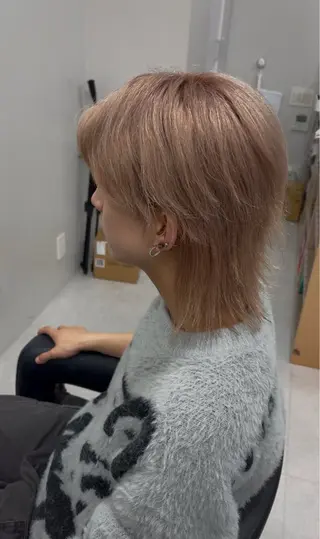 メンズ 渋谷ハイトーン/ まぉまぉのヘアスタイル