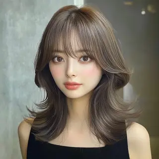 ロング 🌟韓国風レイヤー 🌟さやかのヘアスタイル