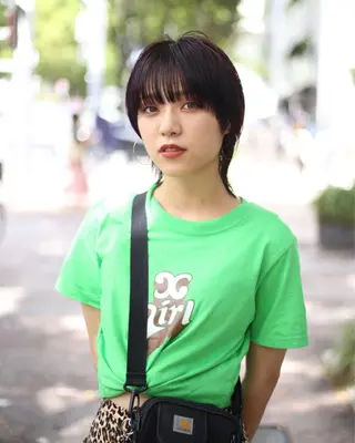 ショート カラー ハイトーン/レイヤー /ウルフ⭐️永田⭐️のヘアスタイル