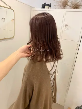 ミディアム カラー 佐藤 永夏のヘアスタイル