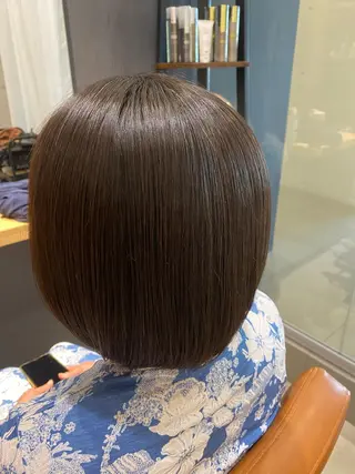 ショート パーマ 田中 アキオのヘアスタイル