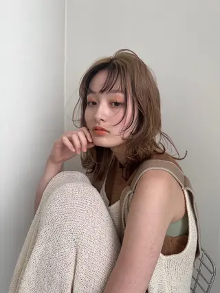 カラー 大迫 江梨のヘアスタイル