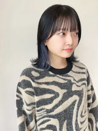 ミディアム カラー あ あのヘアスタイル