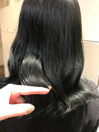 セミロング カラー knock【ノック】所属・烏丸韓国ヘア🇰🇷 ayaka🎀のヘアスタイル