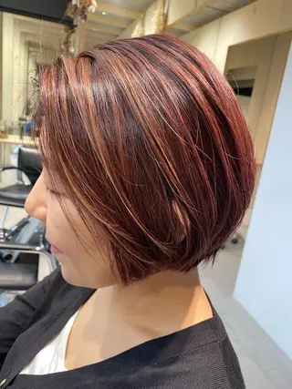 ショート カラー 🕶️佐藤 海李🐏のヘアスタイル